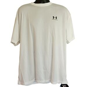 NWT Under Armour T-Shirt XXL‎ Mens Loose Fit Performance Athletic White
